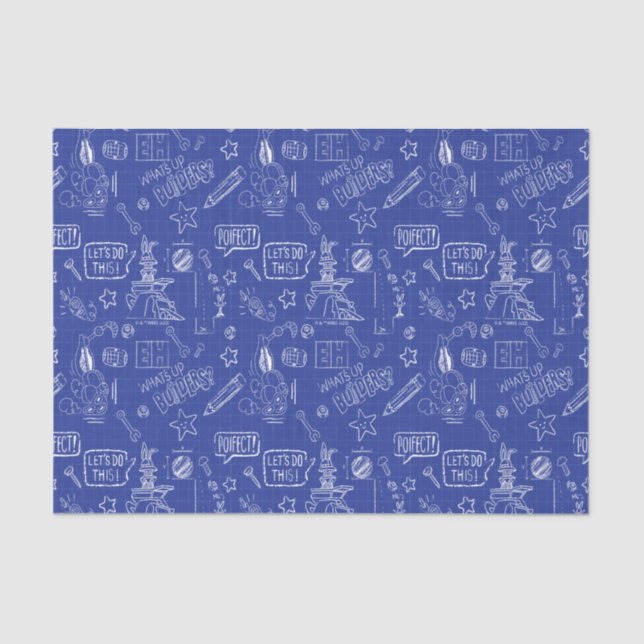 Papel De Seda INSETOS BUNNY BUILDERS™| Padrão do Sketch Blueprin (Frente )