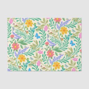 Papel De Seda Insetos engraçados Primavera Floral de Verão Paste