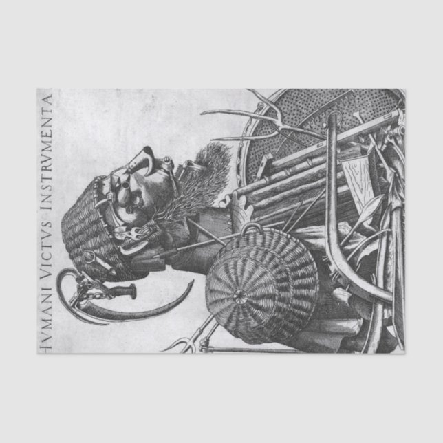 Papel De Seda Instrumentos de Sustentação Humana, Arcimboldo (Frente )