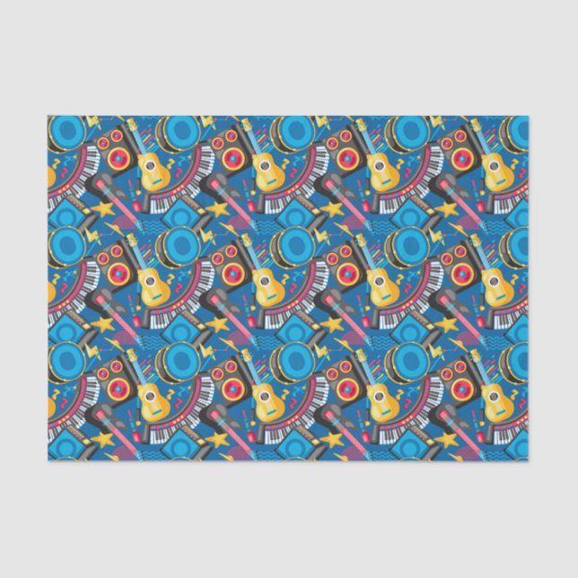 Papel De Seda Instrumentos Musicais (Frente )