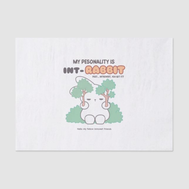 Papel De Seda Introduzida pela Natureza: A Personalidade INT-RAB (Frente )