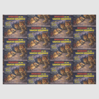 Papel De Seda Invasion of the Saucer Squirrels