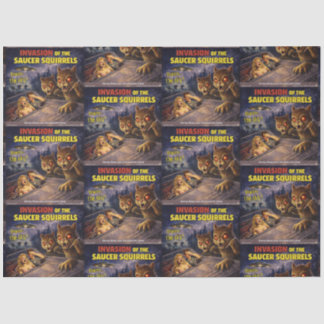 Papel De Seda Invasion of the Saucer Squirrels