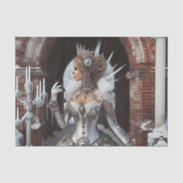 Papel De Seda Inverno Ice Queen Steampunk Victorunk Industrial