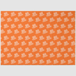 Papel De Seda Ir para Arte de Palavras em Laranja