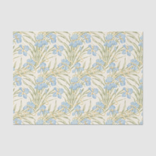 Papel De Seda Íris Azul Vintage