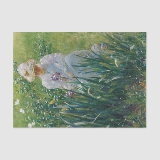 Papel De Seda Iris Bed por Charles Courtney Curran (Frente )