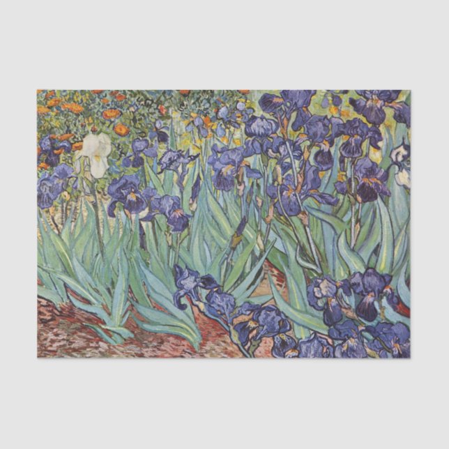Papel De Seda Íris de Van Gogh Pintura Impressionista (Frente )