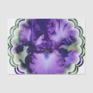 Papel De Seda Íris farpada roxa