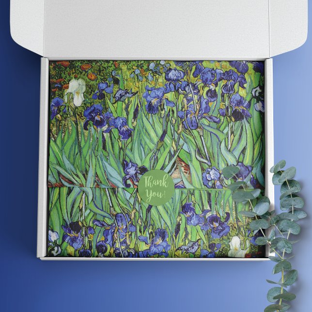 Papel De Seda Irises Paisagem Floral Vincent van Gogh (Criador carregado)