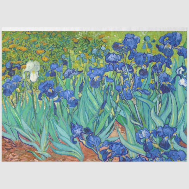 Papel De Seda Irises, Vincent van Gogh (Frente )