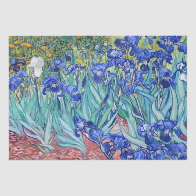 Papel De Seda Irises Vincent van Gogh (Frente )