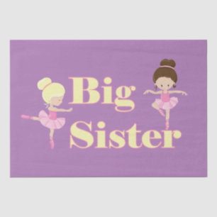 Papel De Seda Irmã Grande Ballerina Irmão Roxo
