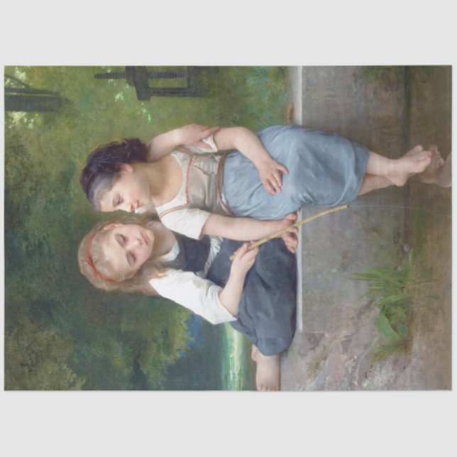 Papel De Seda Irmãs, Bouguereau (Frente )
