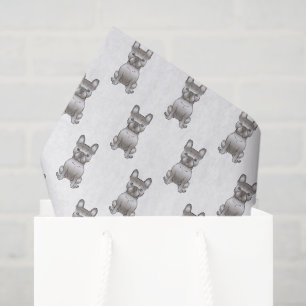 Papel De Seda Isabella French Bulldog / Frenchie Dog Pattern