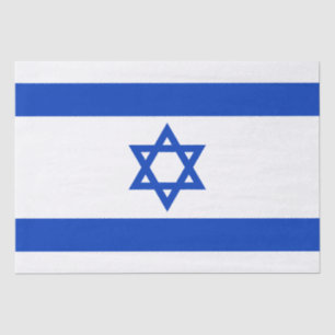 Papel De Seda Israel bandeira azul branco padrão moderno patriót