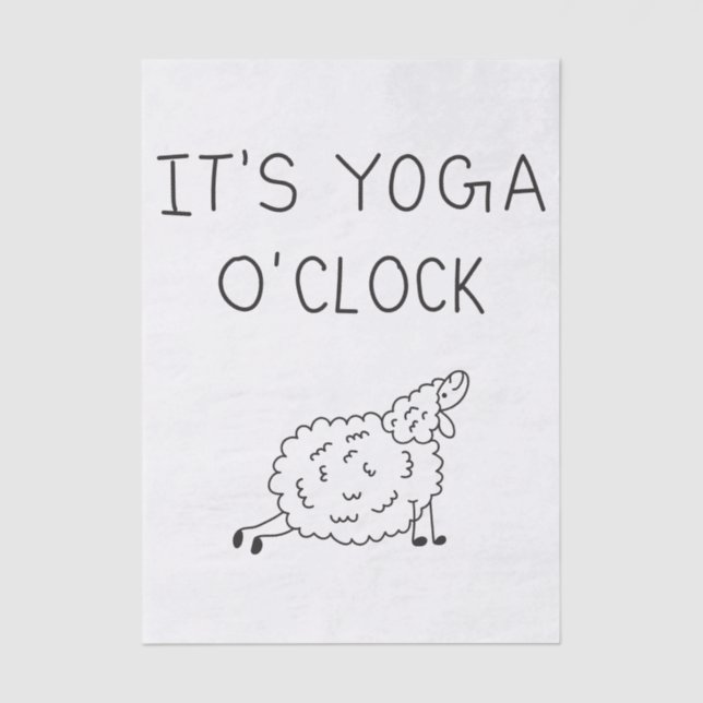 Papel De Seda It’s Yoga O’Clock Sheep (Frente )
