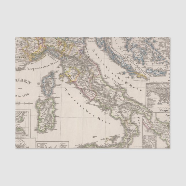 Papel De Seda Italia desde 1270 até 1450 (Frente )