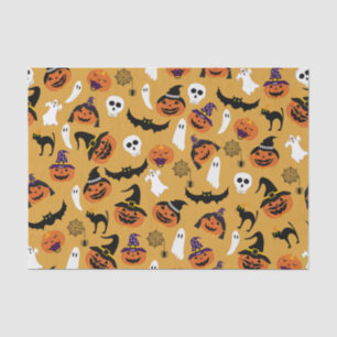 Papel De Seda Jack o Lantern Halloween Padrão