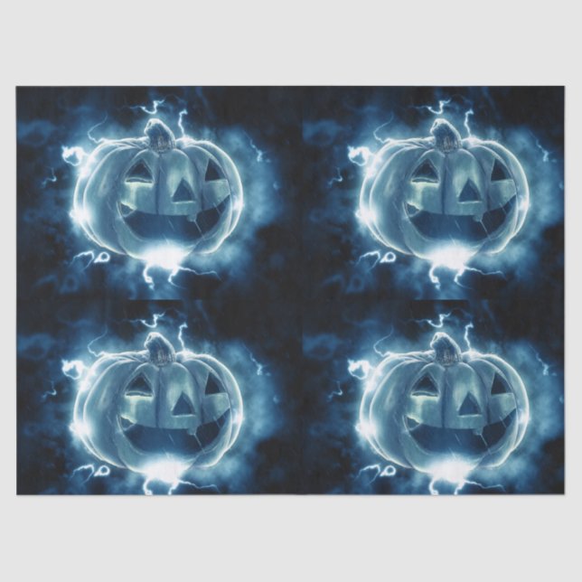 Papel De Seda jack-o-lanterna na chuva (Frente )