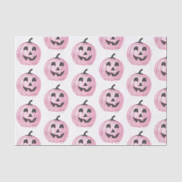 Papel De Seda Jack-O-Lanterna Rosa