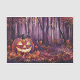 Papel De Seda Jack-olantern Silvestre, Folhas de Outono e Flores
