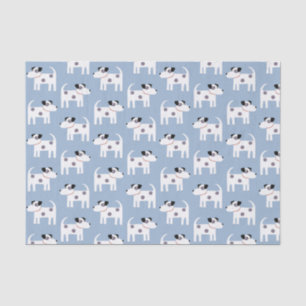 Papel De Seda Jack Russell Parson Terrier Dog Patterno