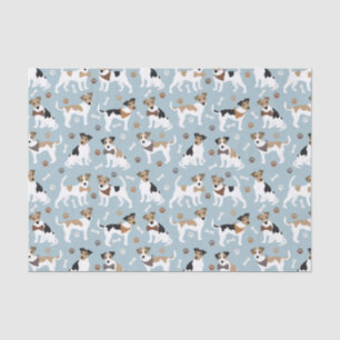 Papel De Seda Jack Russell Terrier Paws e Ossos