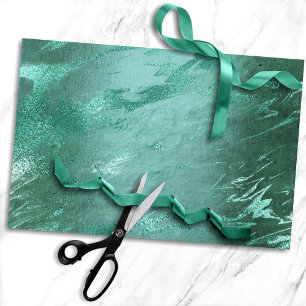 Papel De Seda Jade Derretido Mármore de Luxo Esmeralda Verde