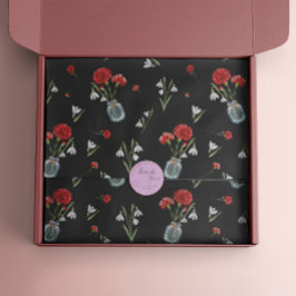 Papel De Seda Janeiro Nascimento Mês Flor Neve