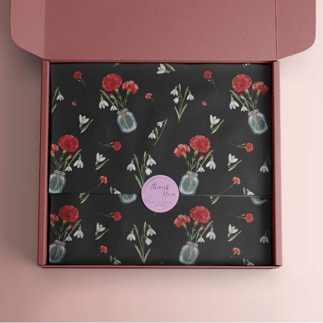 Papel De Seda Janeiro Nascimento Mês Flor Neve (Criador carregado)