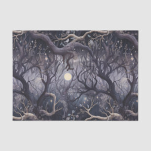 Papel De Seda Jardim Assustador Noturno