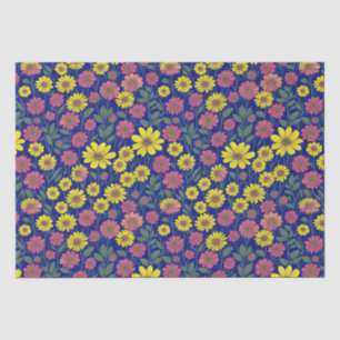 Papel De Seda Jardim Botânico da Flor Amarelo Amarelo