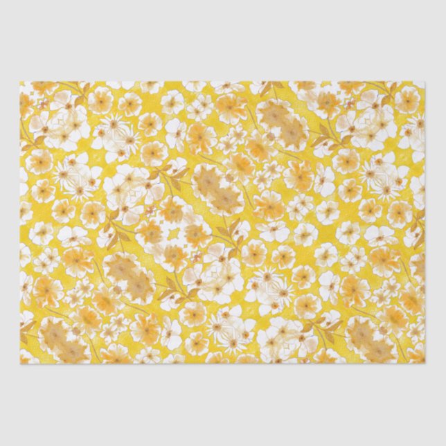 Papel De Seda Jardim Botânico de Mazipoodles - Butterscotch Amar (Frente )