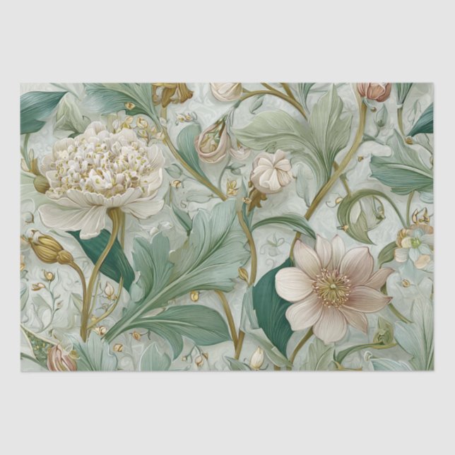 Papel De Seda Jardim Botânico Enchanted Nouveau (Frente )
