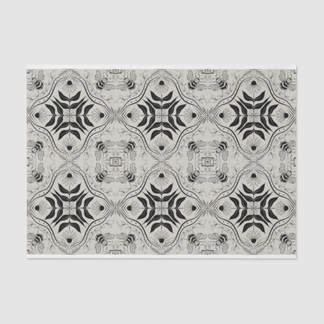 Papel De Seda Jardim das abelhas (Frente )