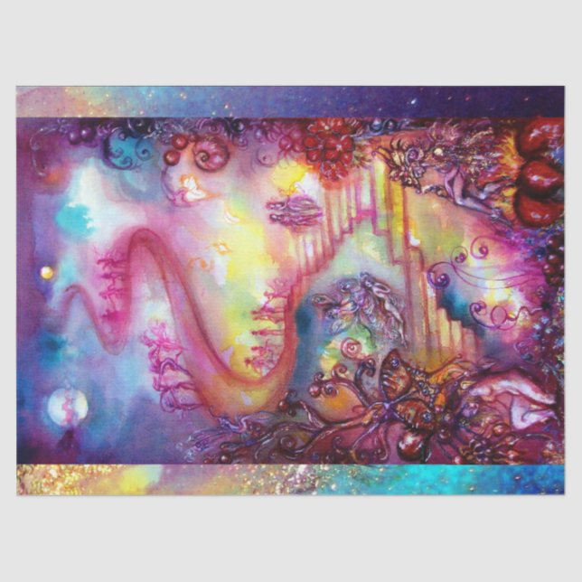 PAPEL DE SEDA JARDIM DAS SOMBRAS PERDIDAS/ESCADAS MÍSTICAS (Frente )