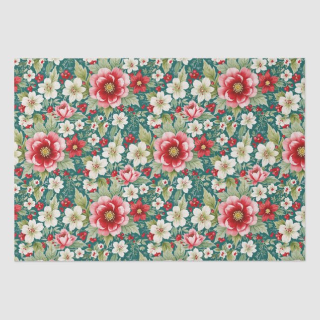 Papel De Seda Jardim de Natal (Frente )