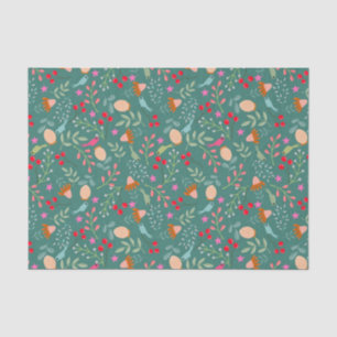 Papel De Seda Jardim de Natal