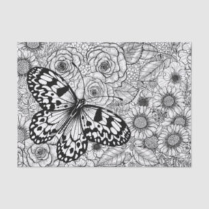 Papel De Seda Jardim de papagaio