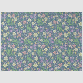 Papel De Seda Jardim de primavera Narcisos e Crocos do Dia das M