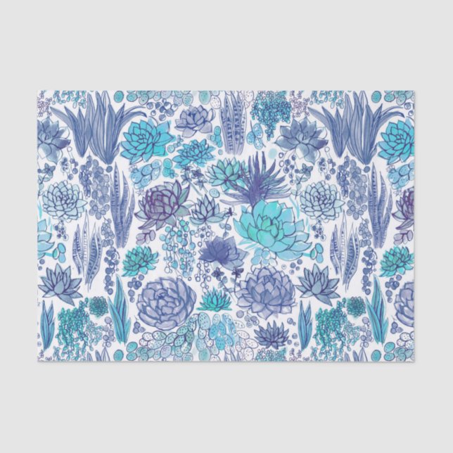 Papel De Seda Jardim de Sucultura (Frente )