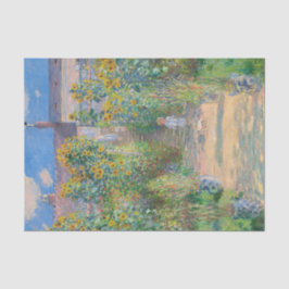 Papel De Seda Jardim do Artista em Vétheuil por Claude Monet