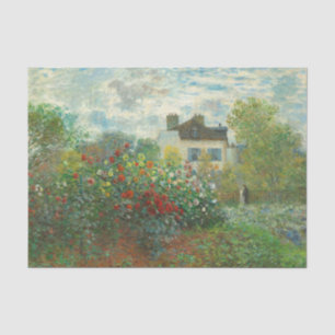 Papel De Seda Jardim do Artista Monet em Argenteuil Pintura