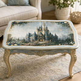 Papel De Seda Jardim do Castelo Azul Nebuloso Decoupage