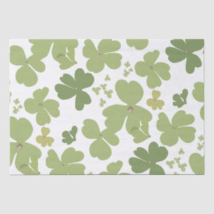 Papel De Seda Jardim do Dia de Patrick Rua Verde