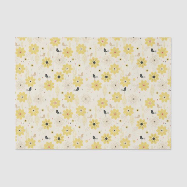 Papel De Seda Jardim do pássaro (Frente )