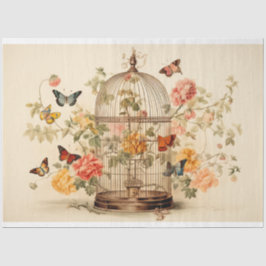 Papel De Seda Jardim Encantador: Desligamento de Aves