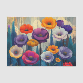 Papel De Seda Jardim Flor BMSC, V2