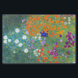 Papel De Seda Jardim Flor Gustav Klimt<br><div class="desc">Uma casa de campo ou um jardim de flores,  como pintado por Gustav Klimt.</div>